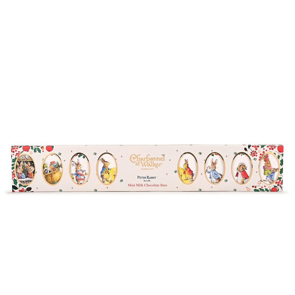 Charbonnel et Walker Peter Rabbit Festive Portraits Ten Mini Milk Chocolate Bars